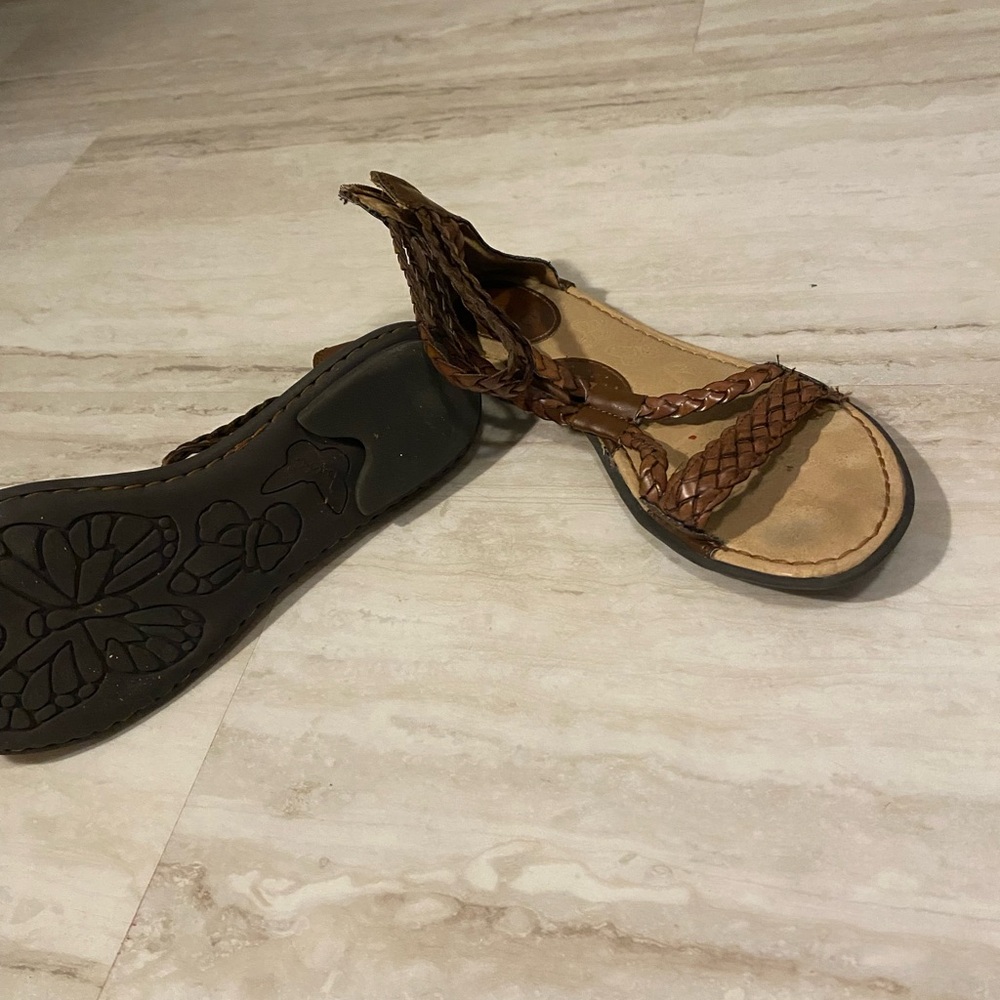 boc Tan Braided Kids Sandals